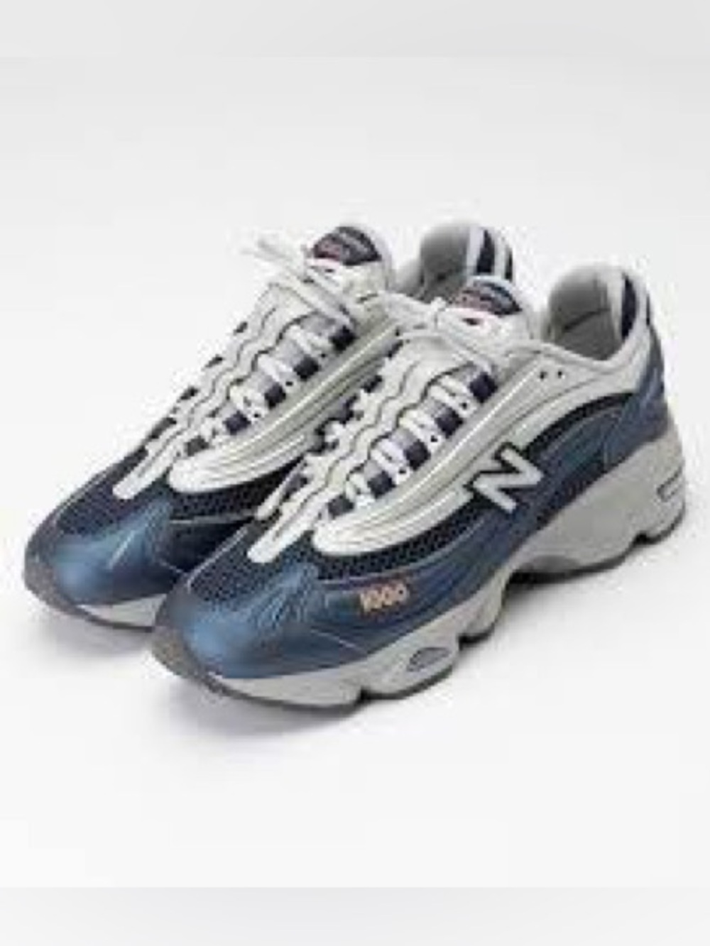 New Balance 1000 Size 5.5 Blue Grey Sneakers - Picture 2 of 10